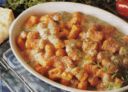 Gnocchi di patate e peperoni gratinati.