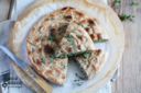 Focaccia alla ricotta e cicoria