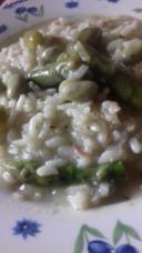 Risotto in verde asparagi e fave