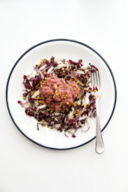 TARTARE DI MANZO CON INSALATA DI RADICCHIO CROCCANTE