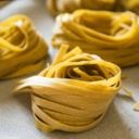 Tagliatelle integrali con ragù di fegati di cortile
