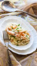 Ricetta risotto scampi e spumante, raffinato e delicato, perfetto per i i pranzi importanti