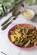 Pasta carciofi e pancetta