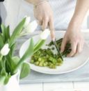 Torta salata asparagi, salmone e feta