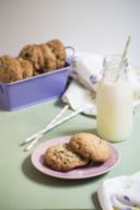 Cookies al cocco e mirtilli rossi