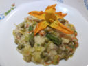 RISOTTO ASPARAGI E FIORI DI ZUCCA